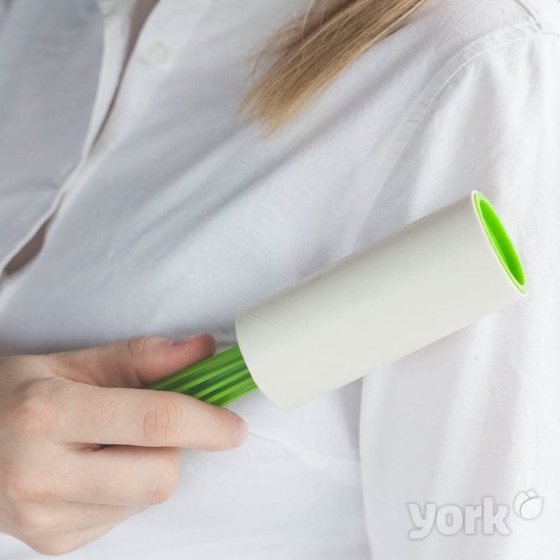 YORK Pepita lint Roller Remover for Clothes, Pet Reusable Sticky Easy-Tear Sheet Brush for Clothes, Furniture, Carpet, Dog Fur, Sweater, Dust & Dirt (1 Roll with 2 Refill - 360 Sheet Each Roll) - Image 4