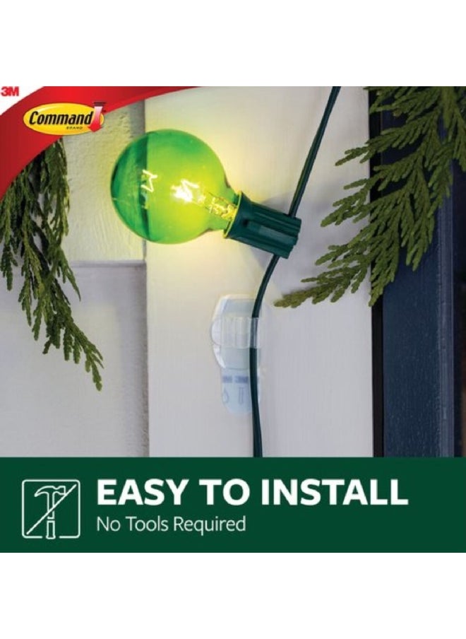 Command 16-Piece Plastic Effortless Hanging Outdoor Decor Light Clip Set Clear 18 g 5631908  - Image 2