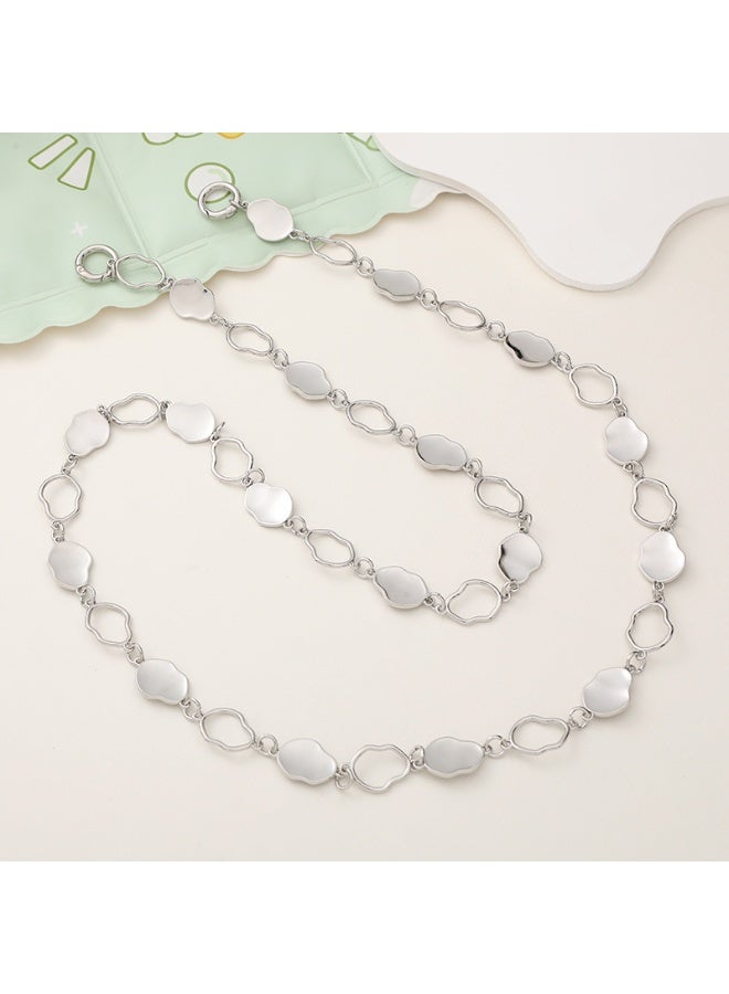 NIBEMINENT Phone Charm/ Chain Strap for Women Girls, Heterogeneous Chain Slant Crossing Cell Phone Case Lanyard Wrist Strap - Image 1