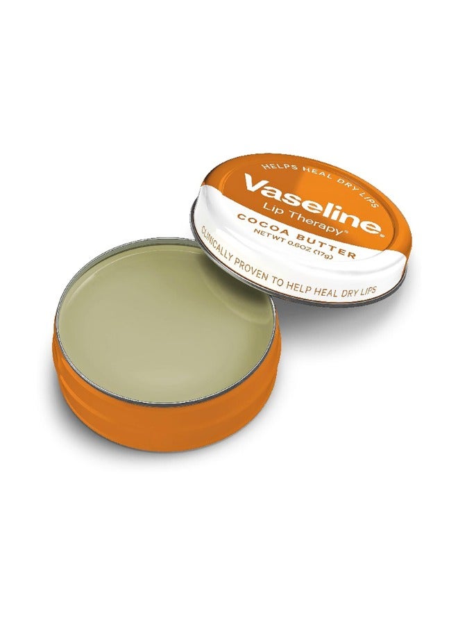 Vaseline Lip Therapy Balm Tin - Cocoa Butter, 0.6oz - Image 2