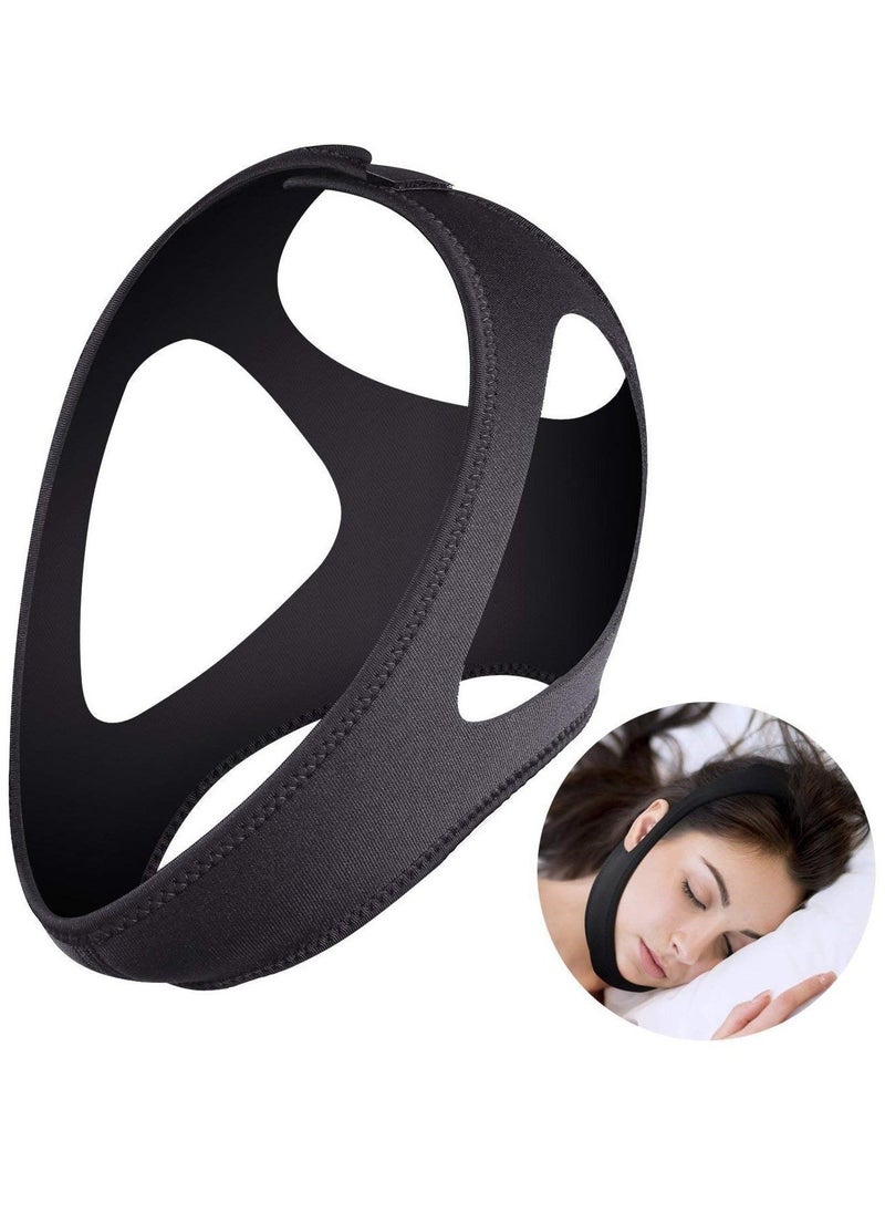 SYOSI - Anti Snoring Chin Strap, Stop Snoring, The Most Effective Snoring Solution, Snoring Reduction Relief Stopper, Sleep Aid Devices Adjustable Comfortable Bands For Men And Women - Image 1