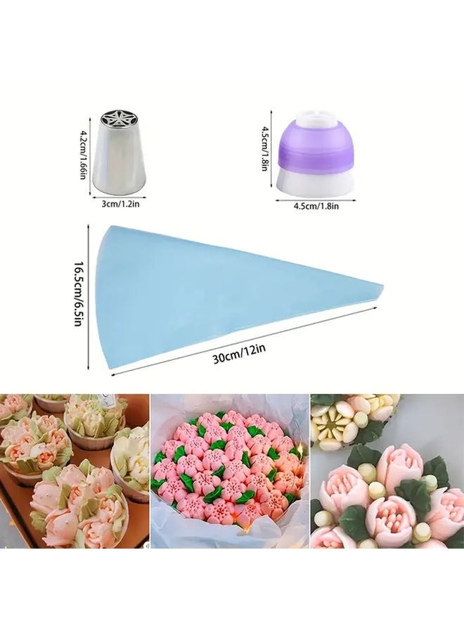 ELS21 21Pcs Stainless Steel Cream Piping Nozzles Pastry Baking Tools Kit - Image 3