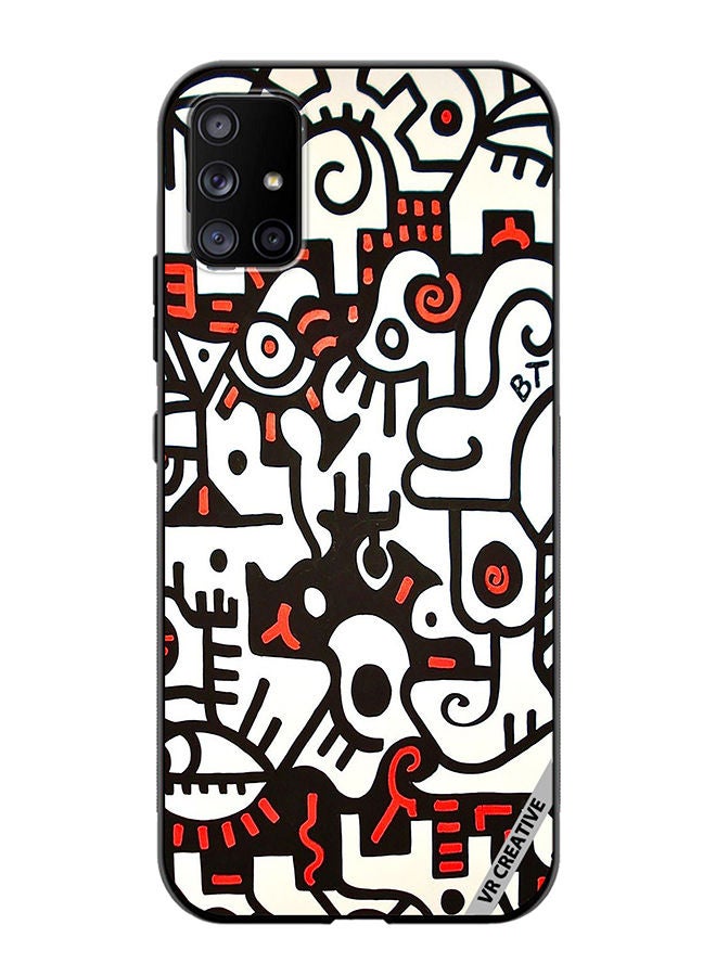 VR CREATIVE Protective Case Cover For Samsung Galaxy A51 5G Bta Abstract Design Multicolour - Image 1