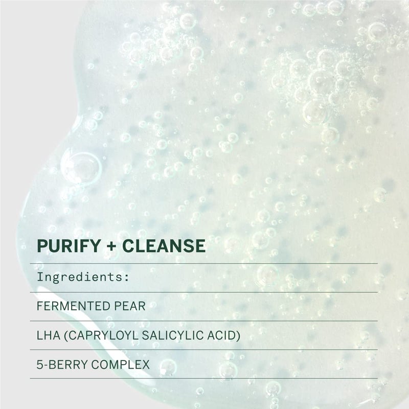 FACETORY Urban Calm Hydrating Face Wash for Women, Gentle Gel Facial Cleanser with Fermented Pear & LHA, Sensitive Skin Face Wash & Daily Makeup Remover for Oily, Dry & Combination Skin - 1 Fl Oz - Image 4