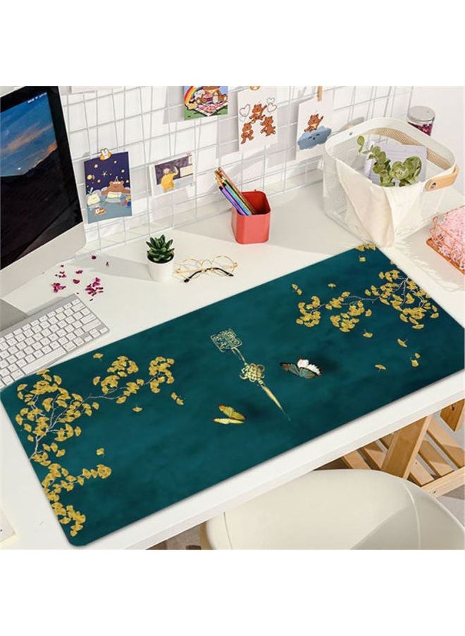 Mouse Pad Oversized Chinese Style Table Pad Home Office Computer Laptop Table Pad Thickened Landscape Mouse Pad-color:900mm*400mm4mm-pattern:Jiangshan Renjia  - Image 2