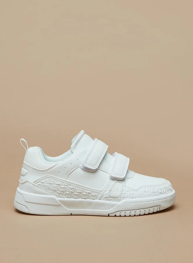 سيد دوتشيني Boys Textured Sneakers with Hook and Loop Closure