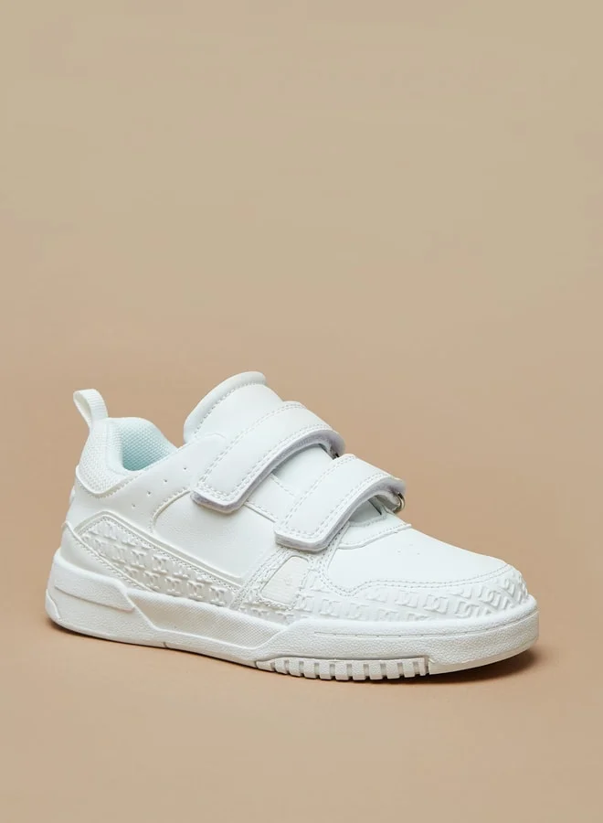 سيد دوتشيني Boys Textured Sneakers with Hook and Loop Closure