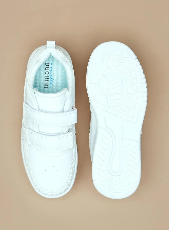 سيد دوتشيني Boys Textured Sneakers with Hook and Loop Closure