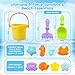 3 Otters Beach Toys Set Baby Beach Buckets and Shovels RakesTool Kit Sand Bucket Boys and Girls Sand Toys Set 9PCS - Image 3