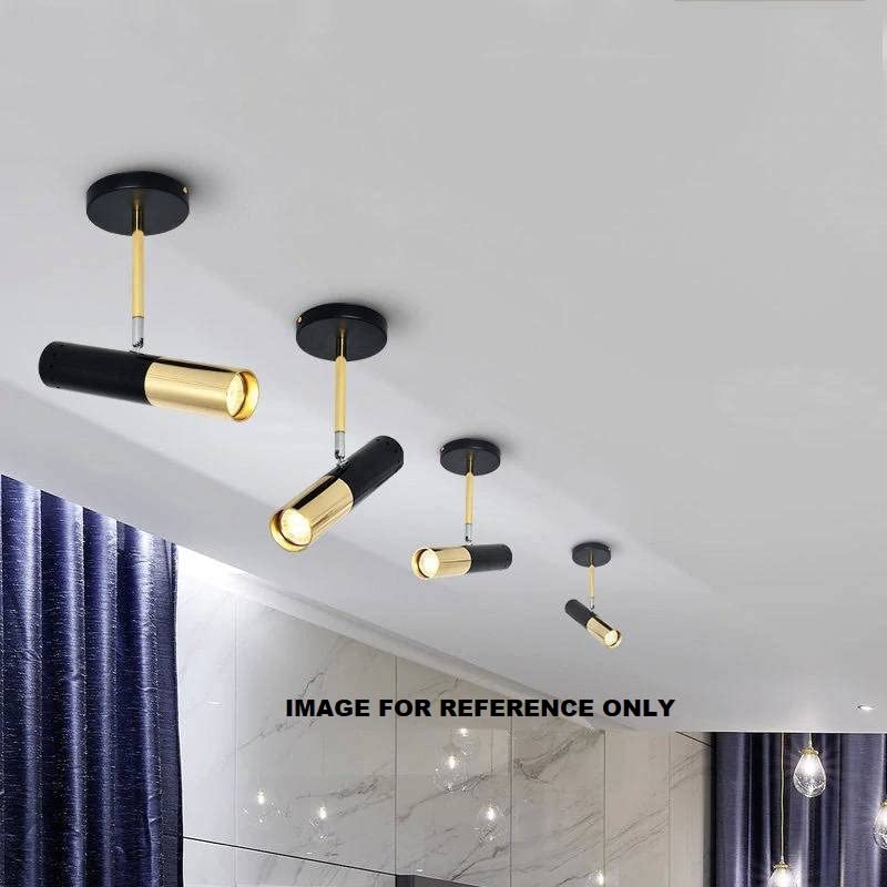 Mufasa 6 Watts Black Gold Finish LED Spotlight Focus Light Bedroom Reading Display Wall Light (Warm White) - Image 5