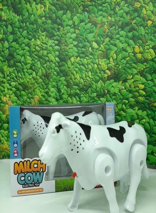 TOYVELLY Plastic lectric Milk Cow Moving Legs and Shake Tail Funny Cow Figure Toy Kids (Multicolour) - Image 3