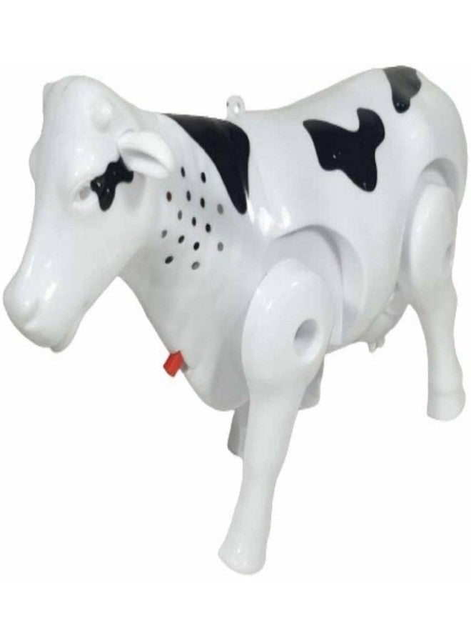 TOYVELLY Plastic lectric Milk Cow Moving Legs and Shake Tail Funny Cow Figure Toy Kids (Multicolour) - Image 2