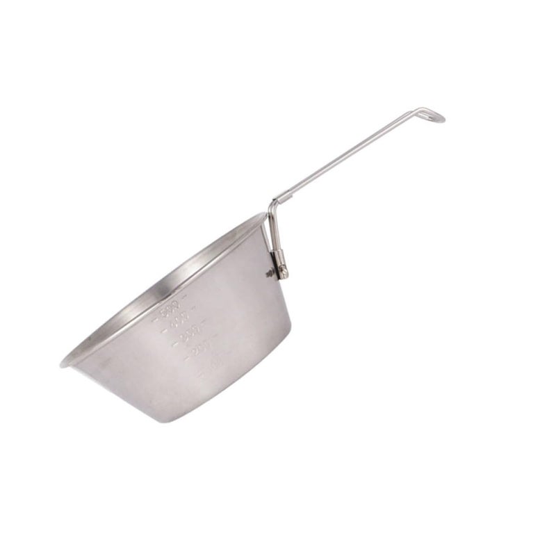 Foldable 304 Stainless Steel Bowl 550ml Portable Outdoor Camping Picnic Barbecue Cookware - Image 2
