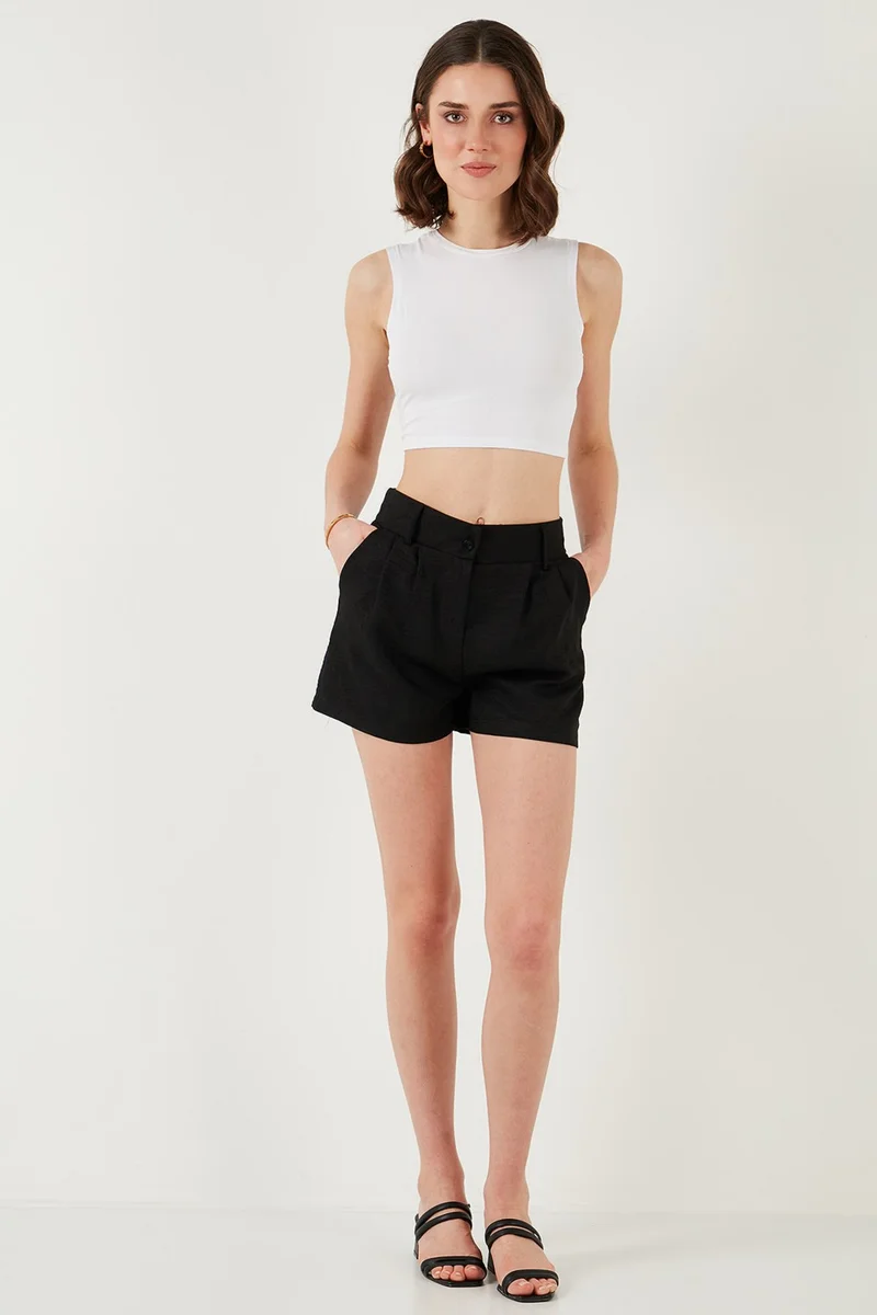 Lela Fleece Regular Fit Pocket Short Shorts Women's Shorts 5866201
