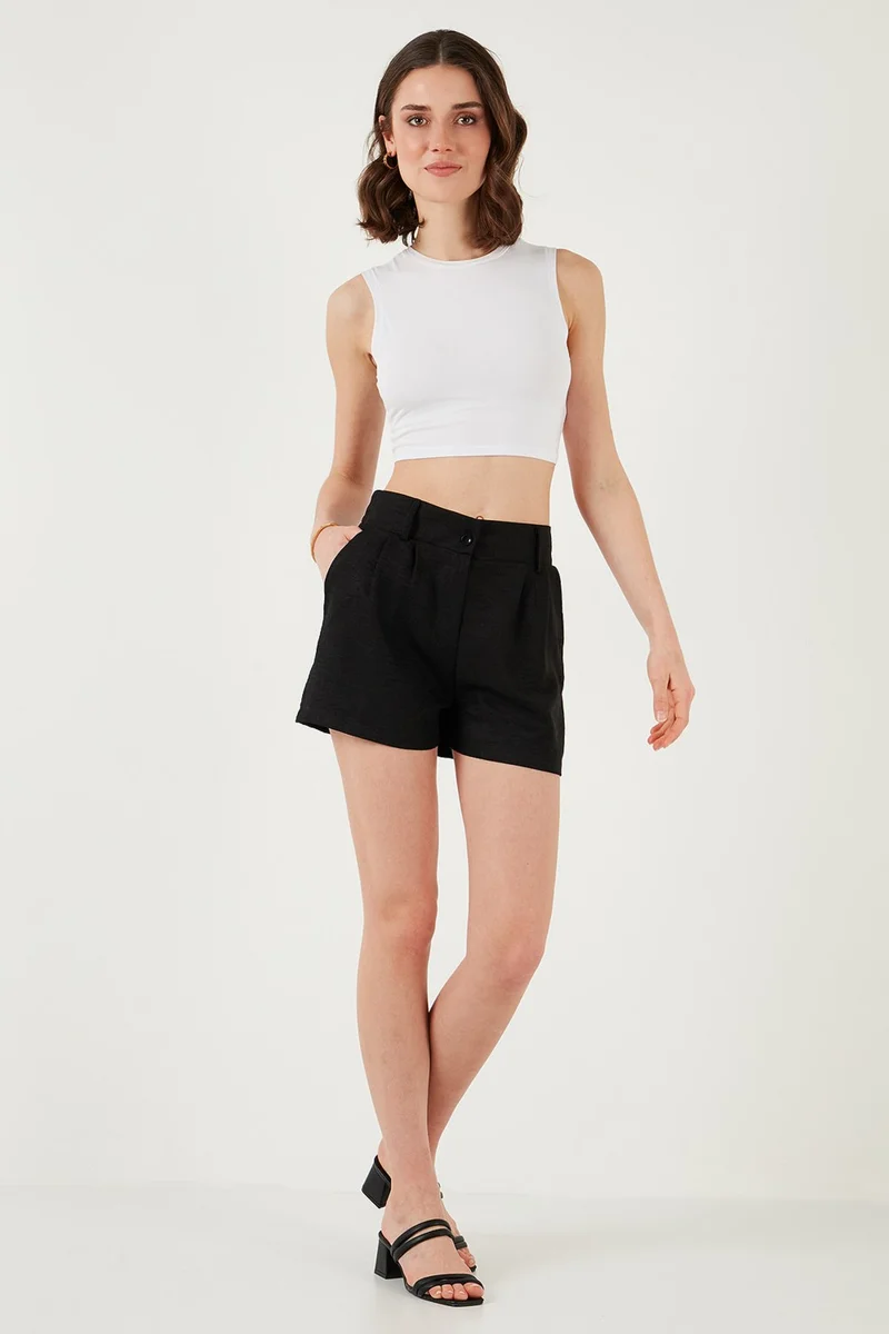 Lela Fleece Regular Fit Pocket Short Shorts Women's Shorts 5866201