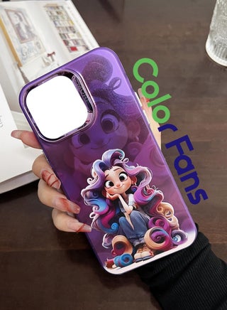 Purple/Cartoon Girl