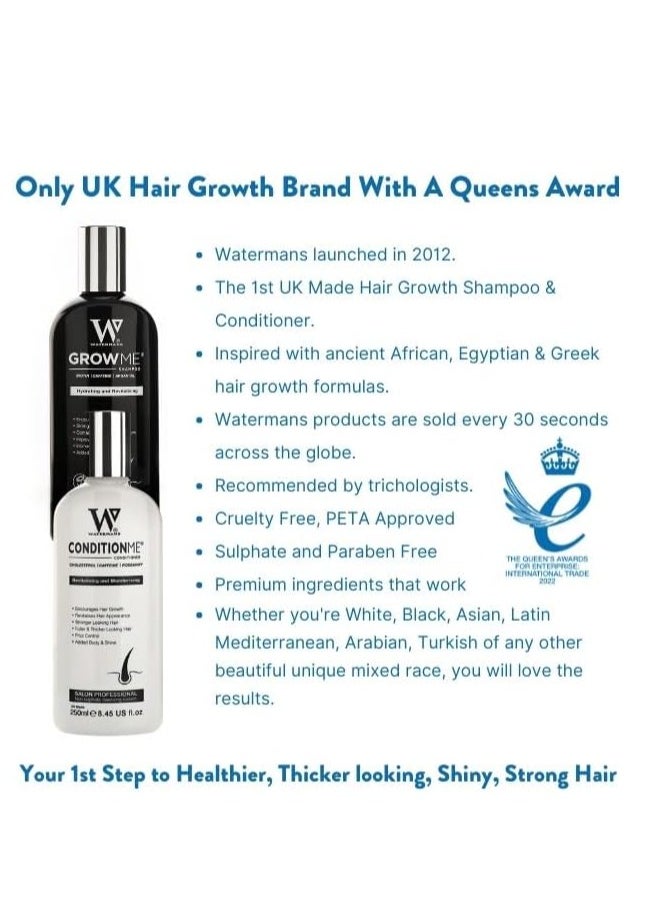 Watermans - Grow Me Shampoo And Condition Me Conditioner Set - Image 1