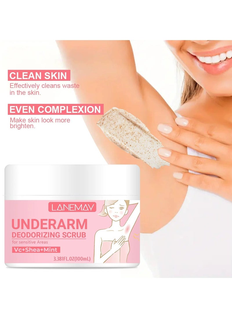 LANEMAY Underarm Cleanser for Women Odor Removal Moisture Lock Deodorizing Hydrating Scented Wash  - Image 2