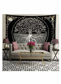 KASTWAVE Black and White Tapestry for Bedroom, Tree of Life Sun Moon Tapestry Wall Hanging Bohemian Tapestry Upholstery Cloth Background Cloth Hanging130*150CM  - Image 5