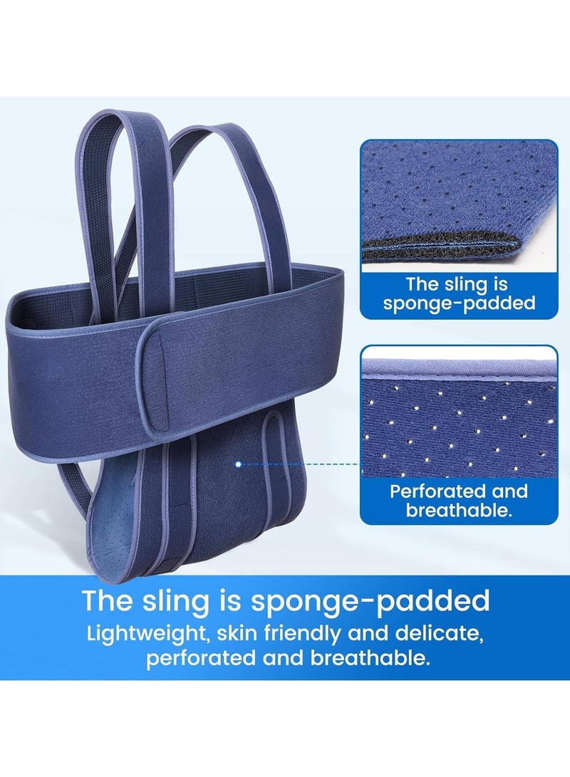 general Arm Sling for Sleep Shoulder Immobilizer for Women and Men Very Soft Sling for Rotator Cuff Tear Fractured Dislocation Broken Postoperative Fits Left and Right - Image 3