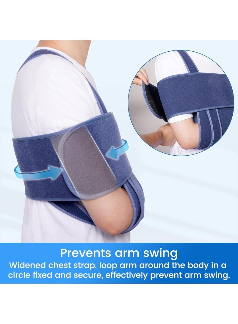 general Arm Sling for Sleep Shoulder Immobilizer for Women and Men Very Soft Sling for Rotator Cuff Tear Fractured Dislocation Broken Postoperative Fits Left and Right - Image 5