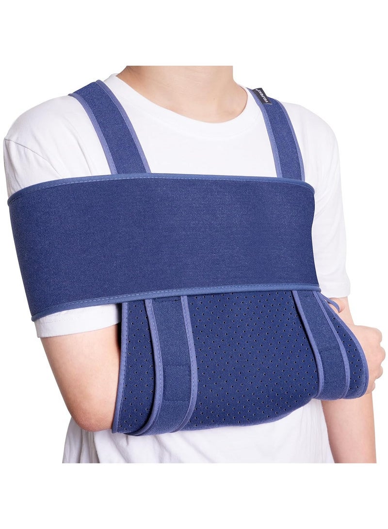 general Arm Sling for Sleep Shoulder Immobilizer for Women and Men Very Soft Sling for Rotator Cuff Tear Fractured Dislocation Broken Postoperative Fits Left and Right - Image 1