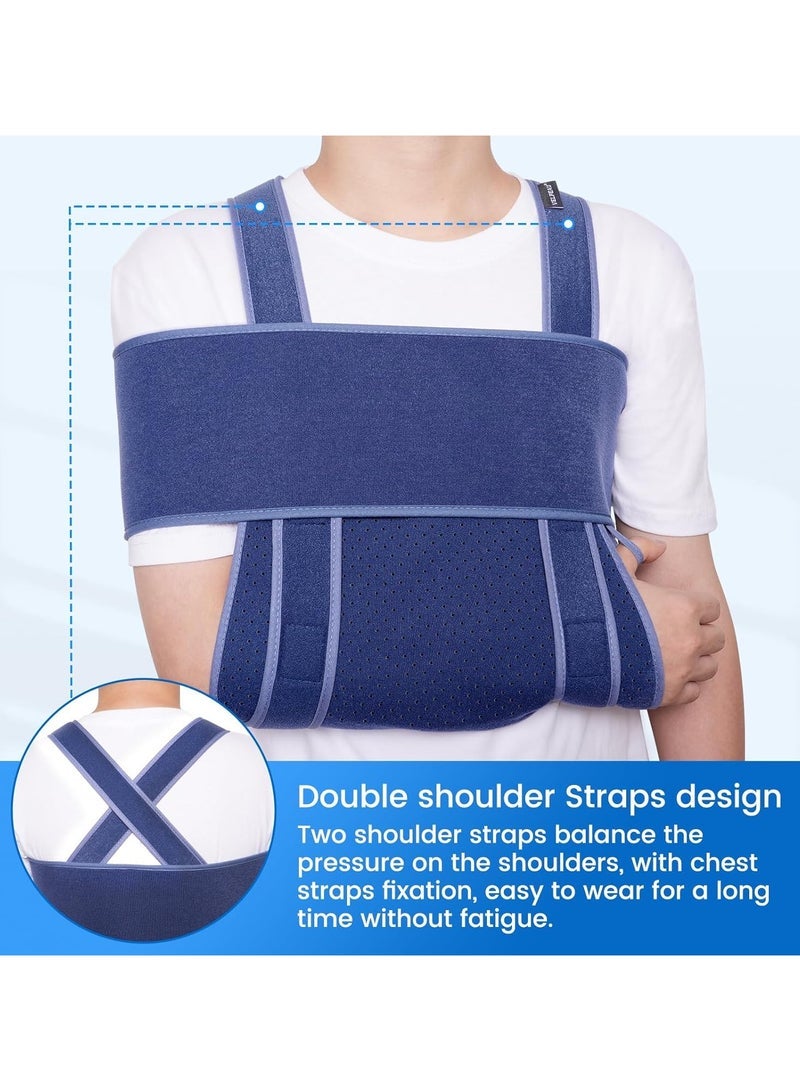general Arm Sling for Sleep Shoulder Immobilizer for Women and Men Very Soft Sling for Rotator Cuff Tear Fractured Dislocation Broken Postoperative Fits Left and Right - Image 4