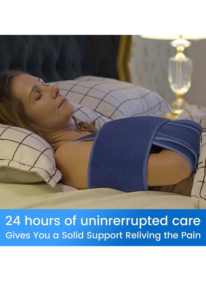 general Arm Sling for Sleep Shoulder Immobilizer for Women and Men Very Soft Sling for Rotator Cuff Tear Fractured Dislocation Broken Postoperative Fits Left and Right - Image 2