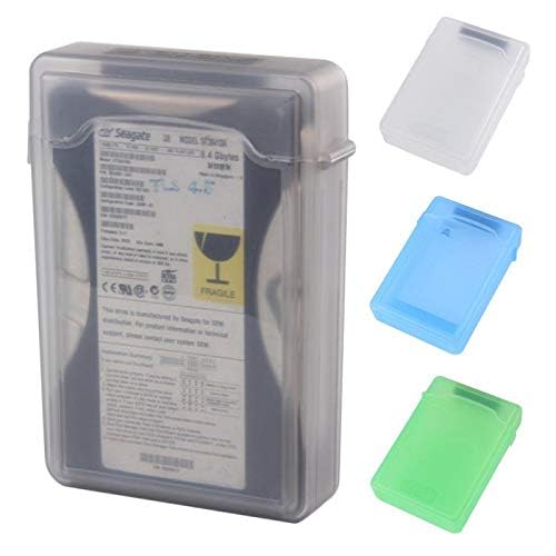 Alexvyan Hdd Protector Plastic Box For 3.5" Ide Sata Hdd Hard Disk Drive Protection Case Cover Enclosure Storage Box (Pack Of 1-Mix Color)Multi-coloured - Image 2