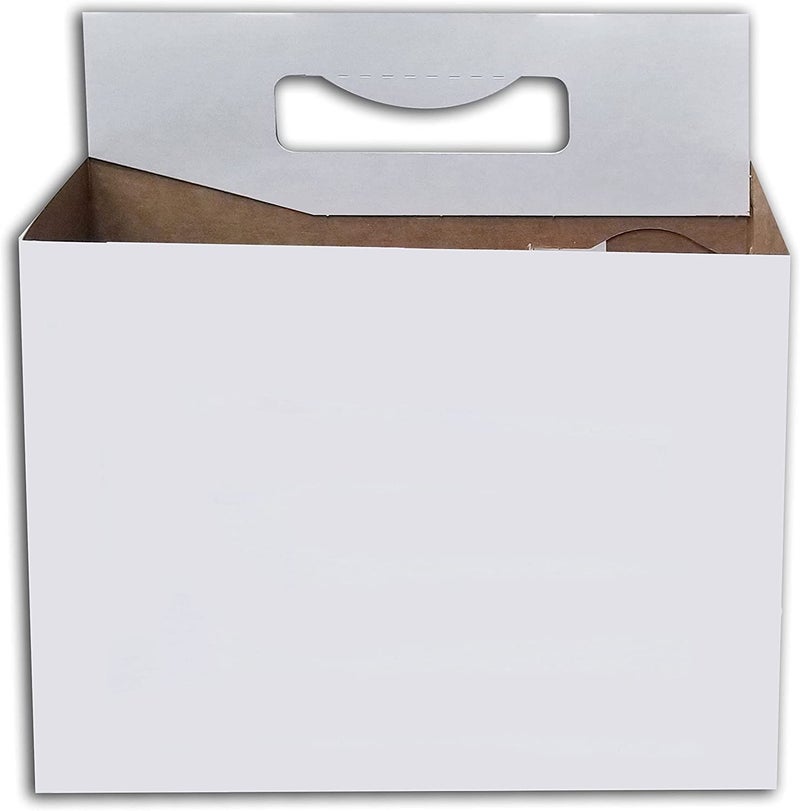C-Store Packaging 6 Pack Cardboard 12 oz Beer/Soda Carrier by C-Store Packaging (Pack of 24 in White) - Image 3
