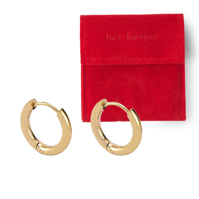 Hey Harper Hoop Earrings For Women Trendy - Lightweight Waterproof & Sweatproof Jewerly - Image 1