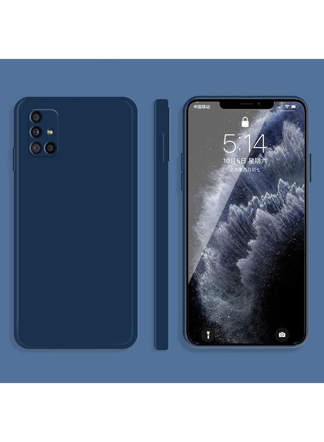 اس-توب جراب لهاتف Samsung Galaxy A31 بلون سادة من السيليكون السائل المقلد بحافة مستقيمة وغطاء حماية كامل مقاوم للسقوط - Image 1