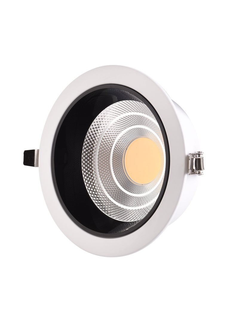 LED Ceiling Down Light COB, Power 24Watt cut size - 14cm, Color 3000K/4000K/6500K With Energy Saving, Easy Installation for Indoor and Outdoor Use.  - Image 1