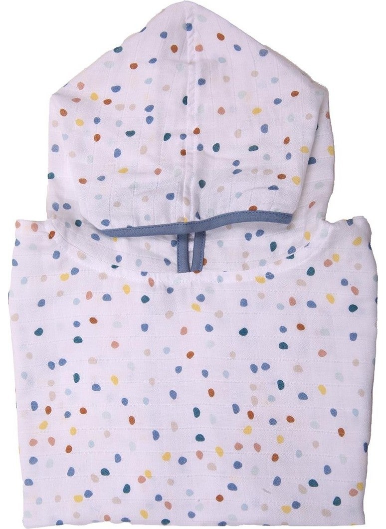 Miespiga Polka Dot Kids Muslin Poncho  - Image 3