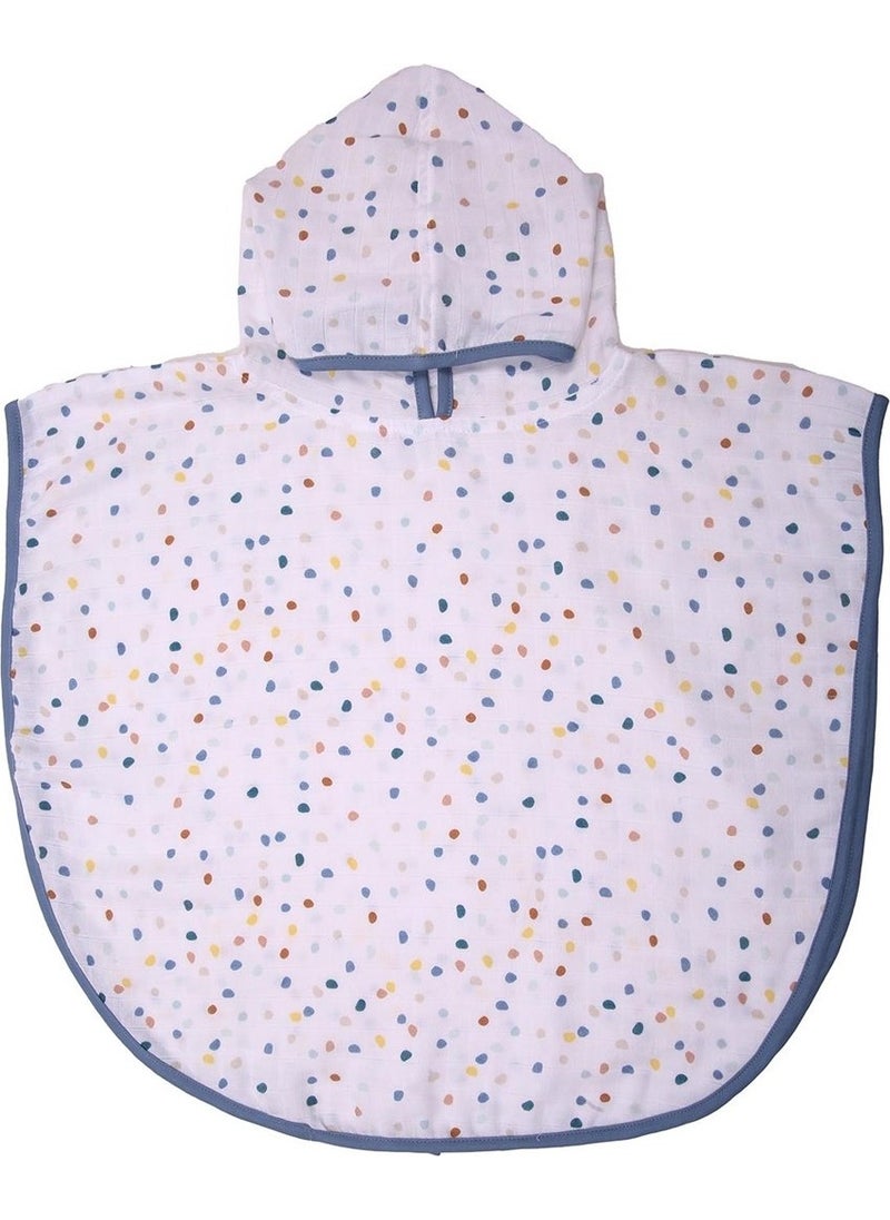 Miespiga Polka Dot Kids Muslin Poncho  - Image 1