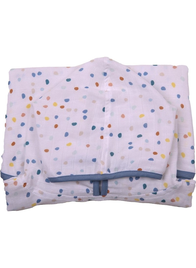Miespiga Polka Dot Kids Muslin Poncho  - Image 4