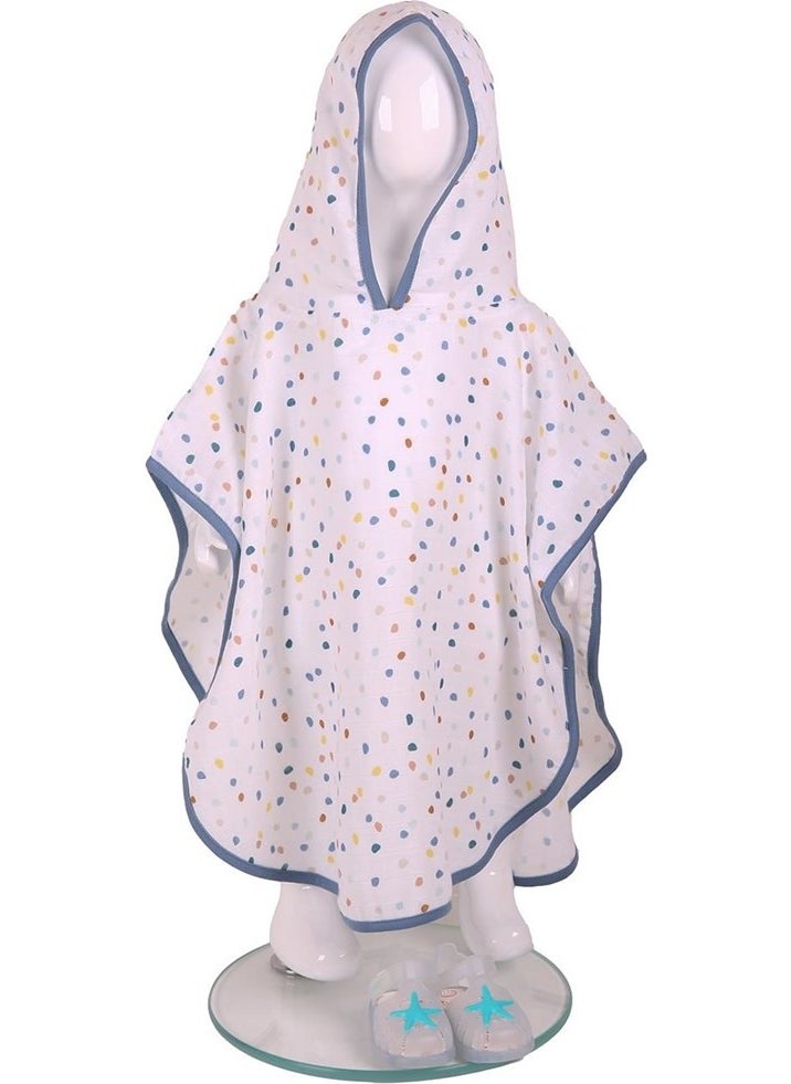 Miespiga Polka Dot Kids Muslin Poncho  - Image 5