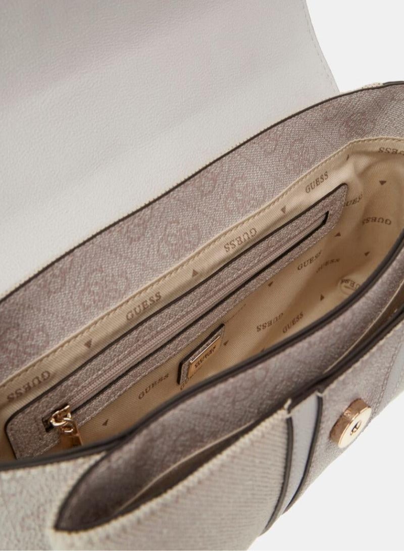 جس حقيبة كروس بودي نسائية جلدية أصلية من GUESS  - Image 3
