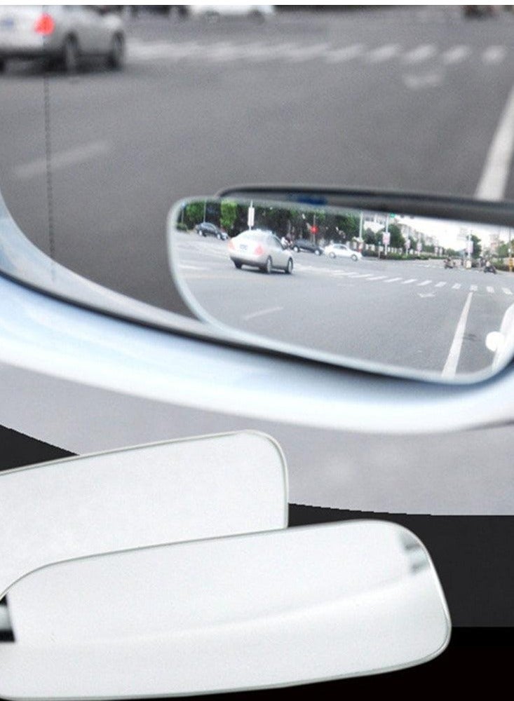 Blind Spot Mirror, Rearview Convex Adjustable Side Mirrors 360 Degree Adjustable Extra Wide Angle View For SUV Car Truck Van Traffic Safety - Image 1