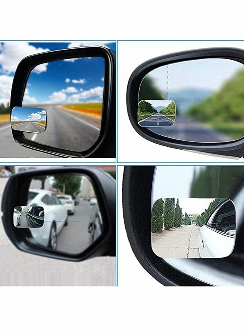 Blind Spot Mirror, Rearview Convex Adjustable Side Mirrors 360 Degree Adjustable Extra Wide Angle View For SUV Car Truck Van Traffic Safety - Image 2
