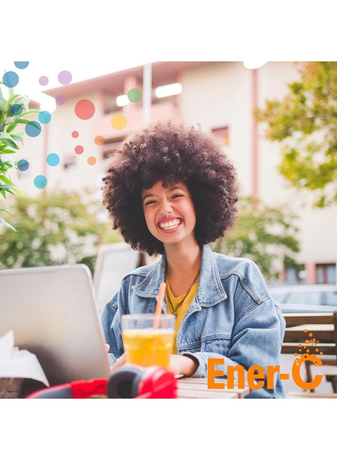 Ener-C مشروب فيتامينات متعددة بنكهة البرتقال من Ener-C مسحوق خلط فيتامين C 1000 ملغ والإلكتروليتات مع عصير فواكه حقيقي طاقة طبيعية ودعم المناعة للنساء والرجال - غير معدّل وراثيًا نباتي وخالي من الغلوتين - 30 حبة - Image 3