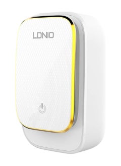 إل دينو شاحن سريع للسفر LDNIO A4405 مع أربعة منافذ USB وكابل Lightning - أبيض  - Image 3