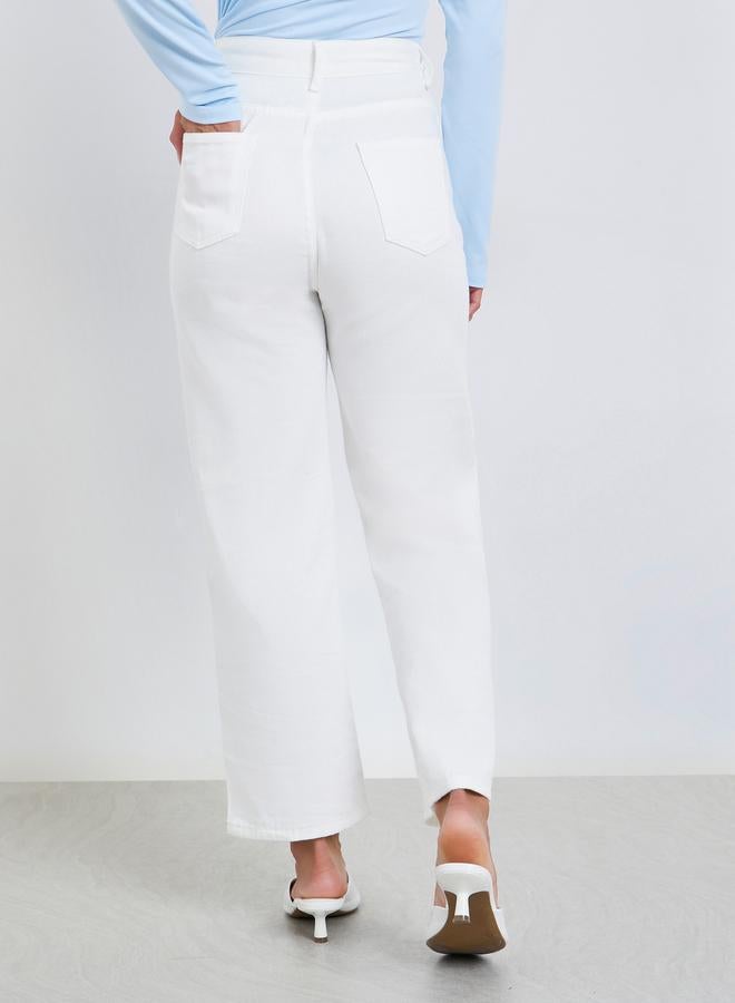 Styli Women Mid Rise Straight Leg Jeans - Image 4