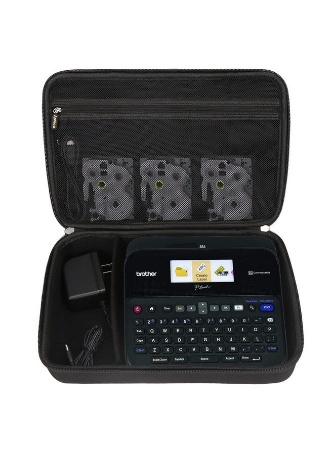Aproca Hard Storage Travel Case, for Brother P-Touch PTD600 / PT- D610BT Label Maker PC-Connectable Labeler (Black-New Version) - Image 1