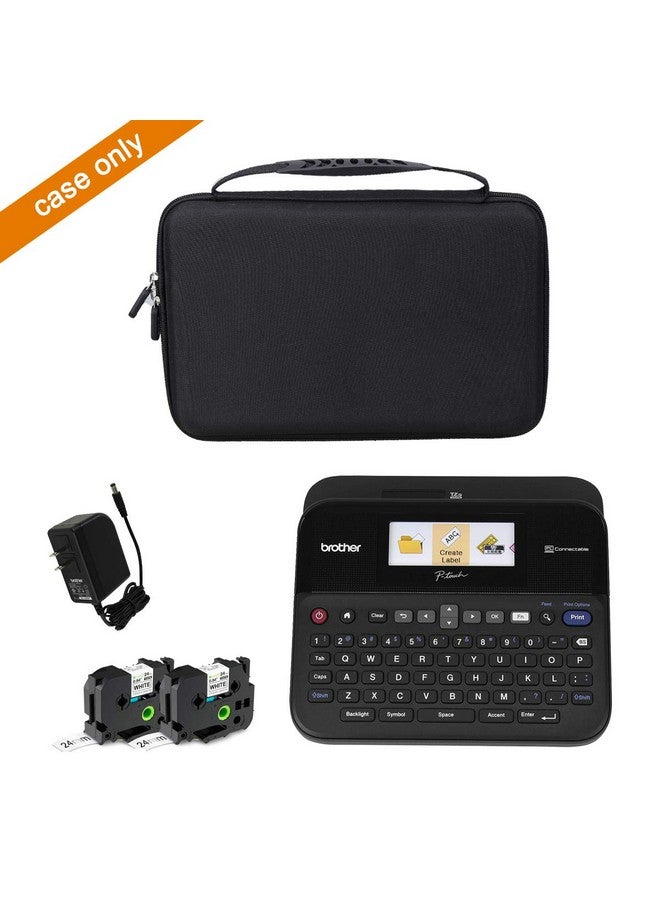 Aproca Hard Storage Travel Case, for Brother P-Touch PTD600 / PT- D610BT Label Maker PC-Connectable Labeler (Black-New Version) - Image 4
