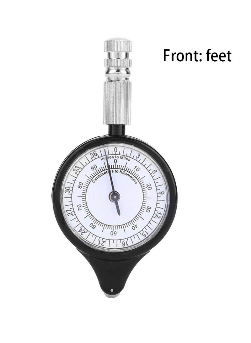 2-in-1 Map Measuring Tool and Range Finder, Compact Distance Calculator with Metal Wheel for Accurate Measurements - Image 4