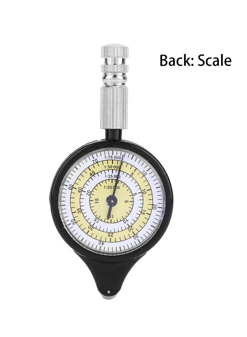 2-in-1 Map Measuring Tool and Range Finder, Compact Distance Calculator with Metal Wheel for Accurate Measurements - Image 5