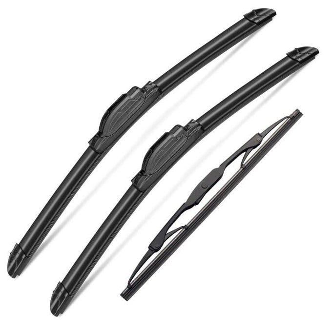 3 Wipers Set For Hummer H2 2003 2004 2005 2006 2007 2008 2009 Original Equipment Windshield Wiper Blades Front 1616 With 10 Inch Rear Windshield Wiper Blade Pack Of 3 J Hook