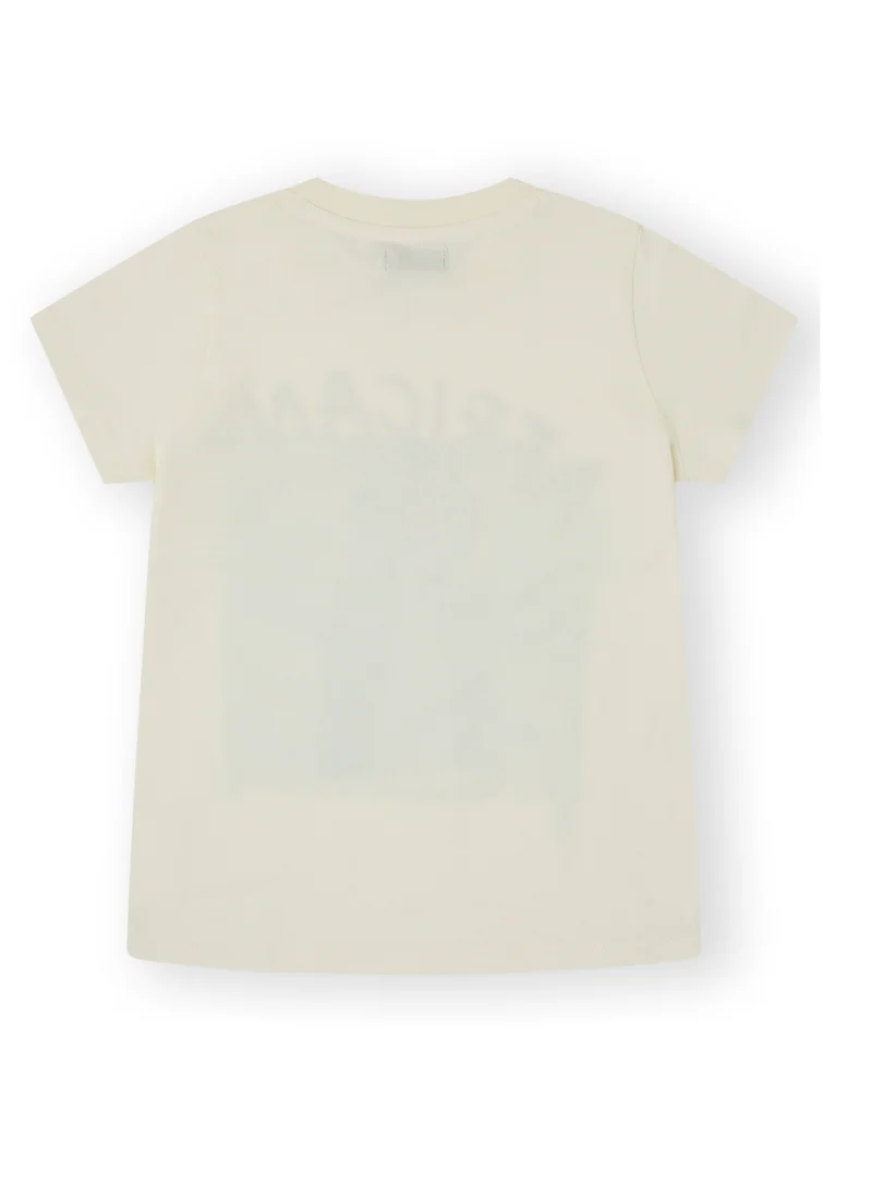 CANADA HOUSE Soft and Comfortable Ecru 100% Organic Cotton T-shirt for Boys