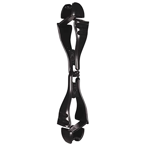Ergodyne Squids 3400 Glove Clip Holder with Dual Clips, Black, 1 Count (Pack of 1) - Image 1